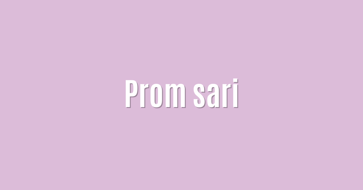 Prom sari