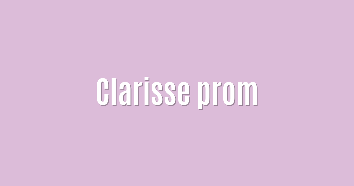 Clarisse prom