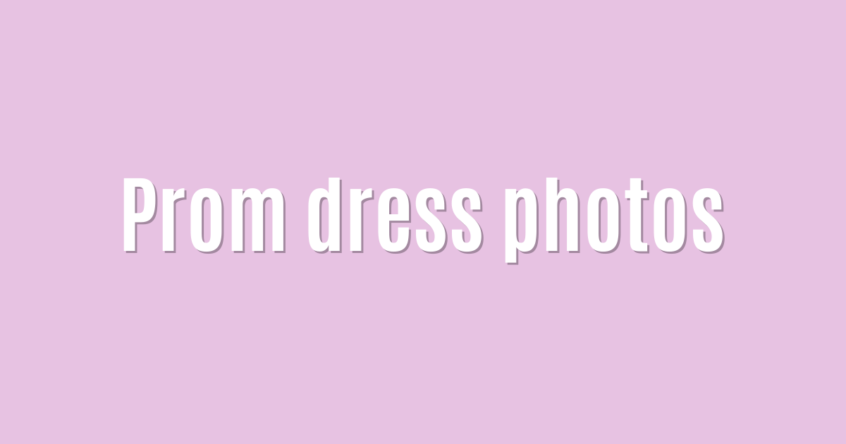 Ultimate: Prom dress photos — Winning